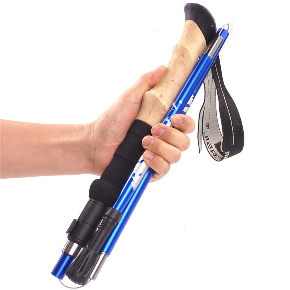 NECASIL N88 Anti-Slip Trekking Pole 33-125 CM Aluminum Alloy Folding Hiking Walking Stick
