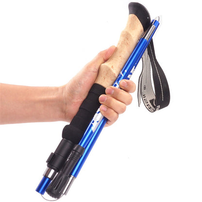 NECASIL N88 Anti-Slip Trekking Pole 33-125 CM Aluminum Alloy Folding Hiking Walking Stick