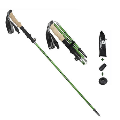 NECASIL N88 Anti-Slip Trekking Pole 33-125 CM Aluminum Alloy Folding Hiking Walking Stick