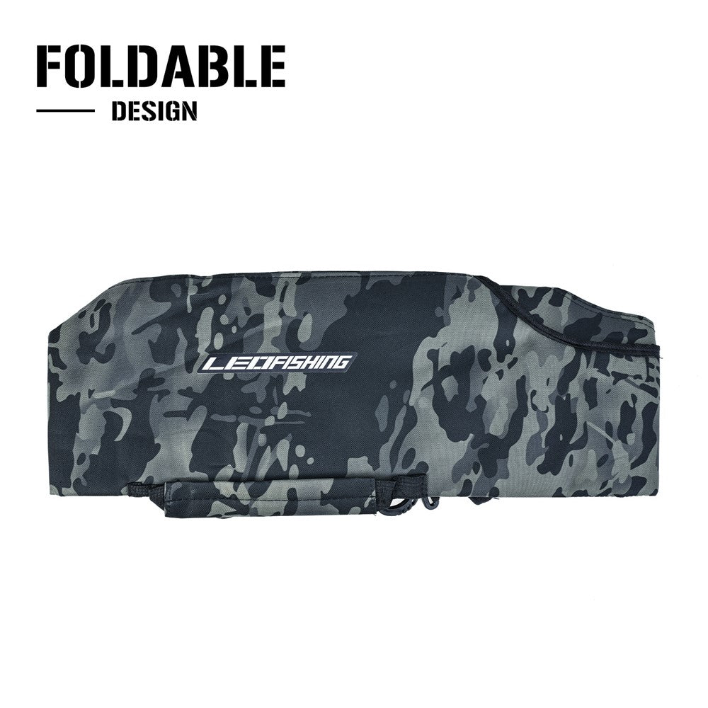 LEO 28247 160CM Fishing Rod Case Nylon Cloth Fishing Pole Carrying Shoulder Bag Storage Organizer