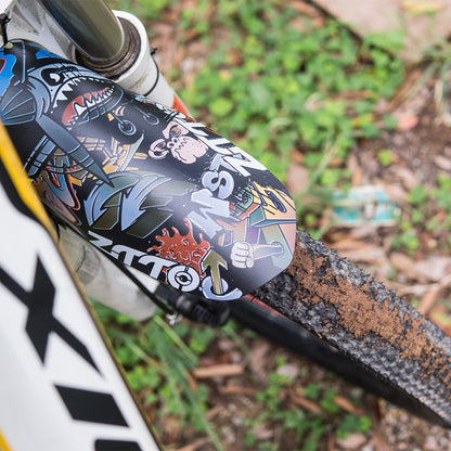 ZTTO Colorful Pattern Mountain Bike Fender PP Road Bicycle Mudguard, Short Style