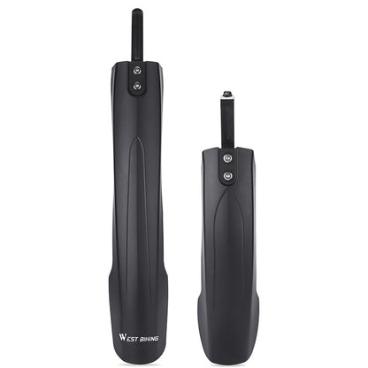 WEST BIKING YP0714027 1 Pair PP Front and Rear Mountain Bike Widened Fenders