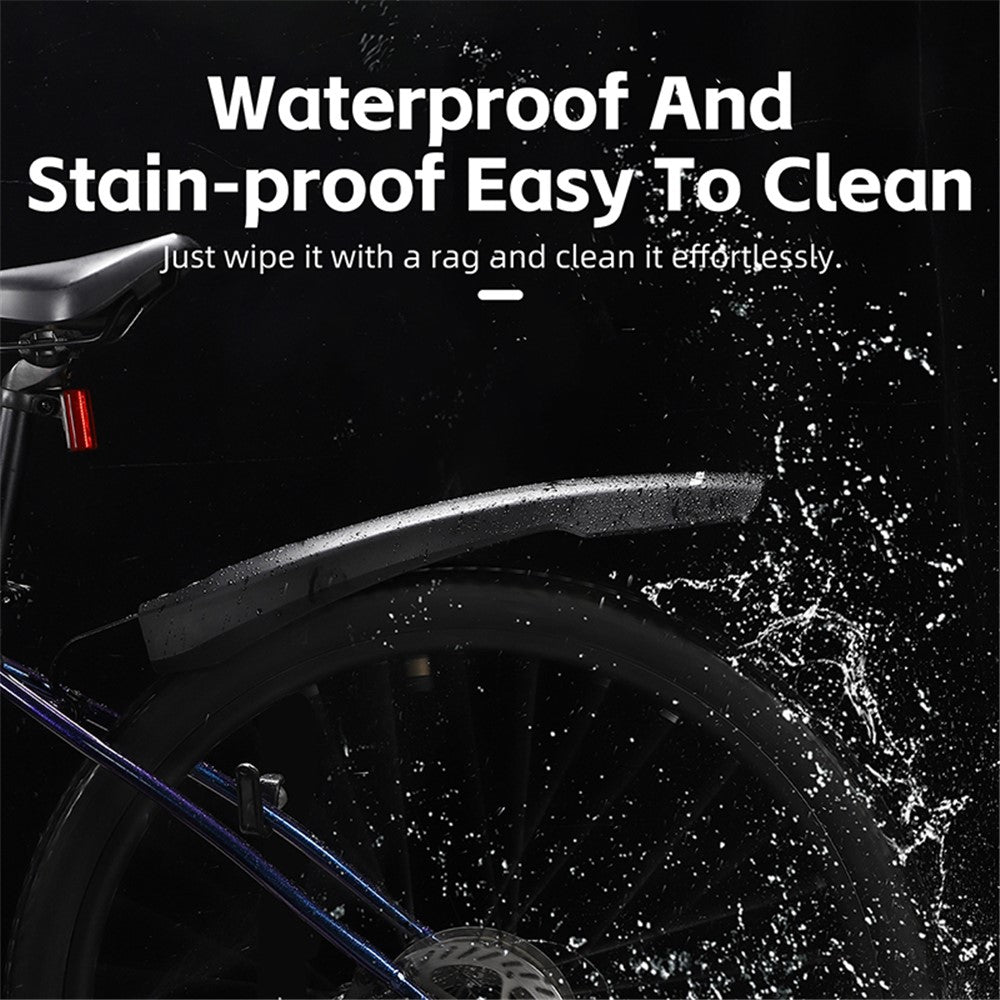 WEST BIKING YP0714027 1 Pair PP Front and Rear Mountain Bike Widened Fenders