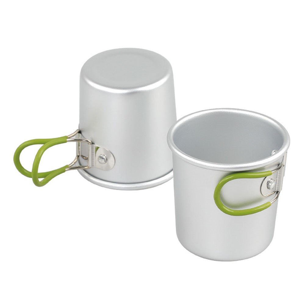 Aluminum Alloy Camping Mug Portable Coffee Cup Drinks Cup (BPA-Free, No FDA Certified)