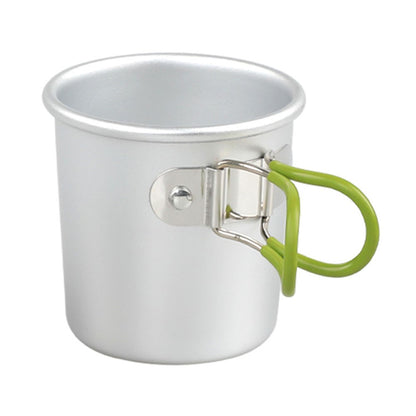 Aluminum Alloy Camping Mug Portable Coffee Cup Drinks Cup (BPA-Free, No FDA Certified)
