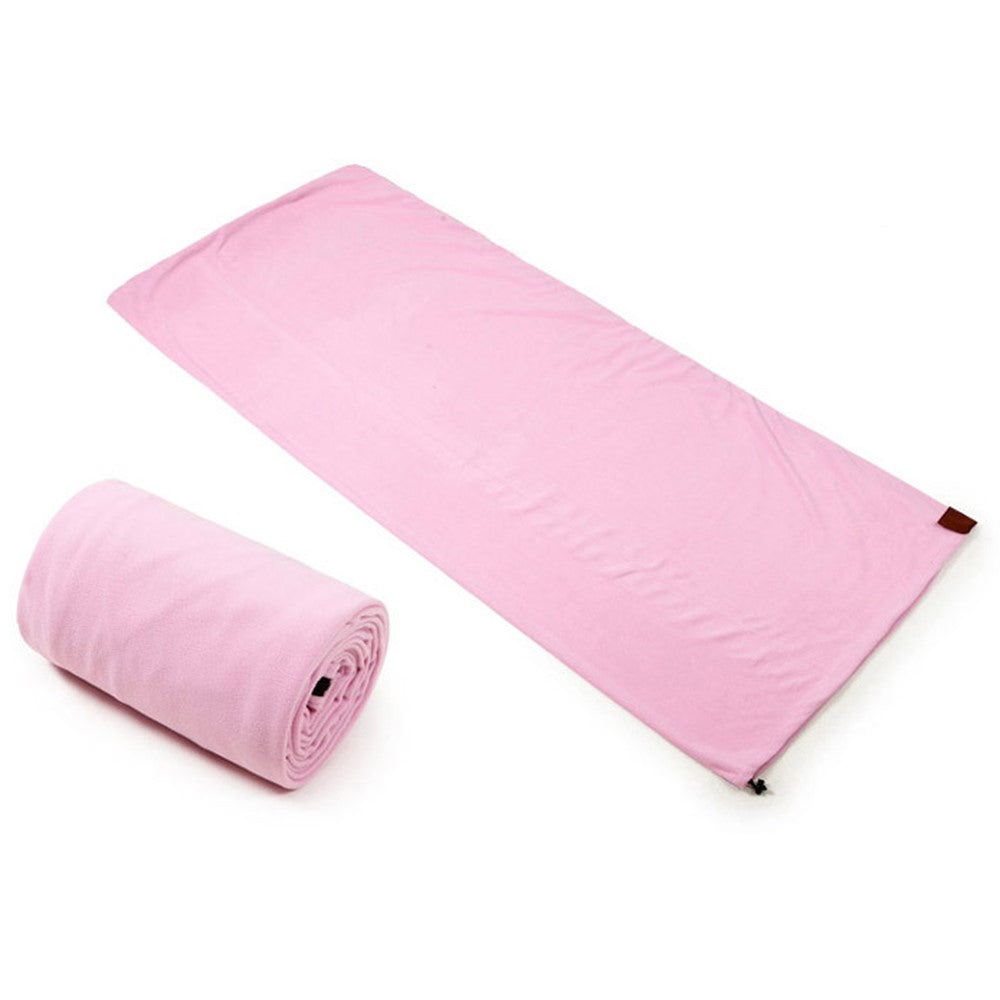 180 x 70 - 75cm Fleece Sleeping Bag Lightweight Portable Inner Liner for Outdoor Camping Travel