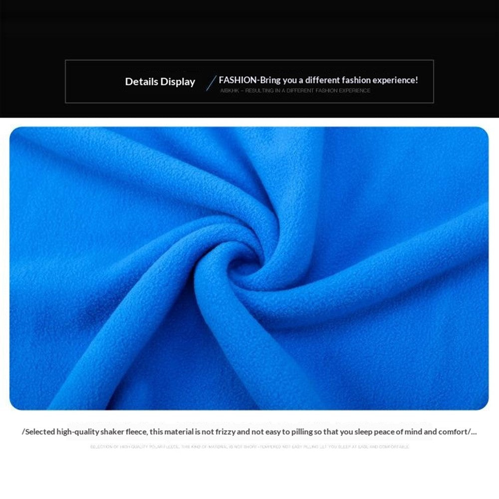 180 x 70 - 75cm Fleece Sleeping Bag Lightweight Portable Inner Liner for Outdoor Camping Travel