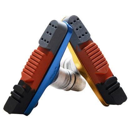 MI.XIM 1 Pair 55mm Bicycle Brake Non-Slip Block Rubber+Aluminum Alloy Road Mountain Bike Brake Pads
