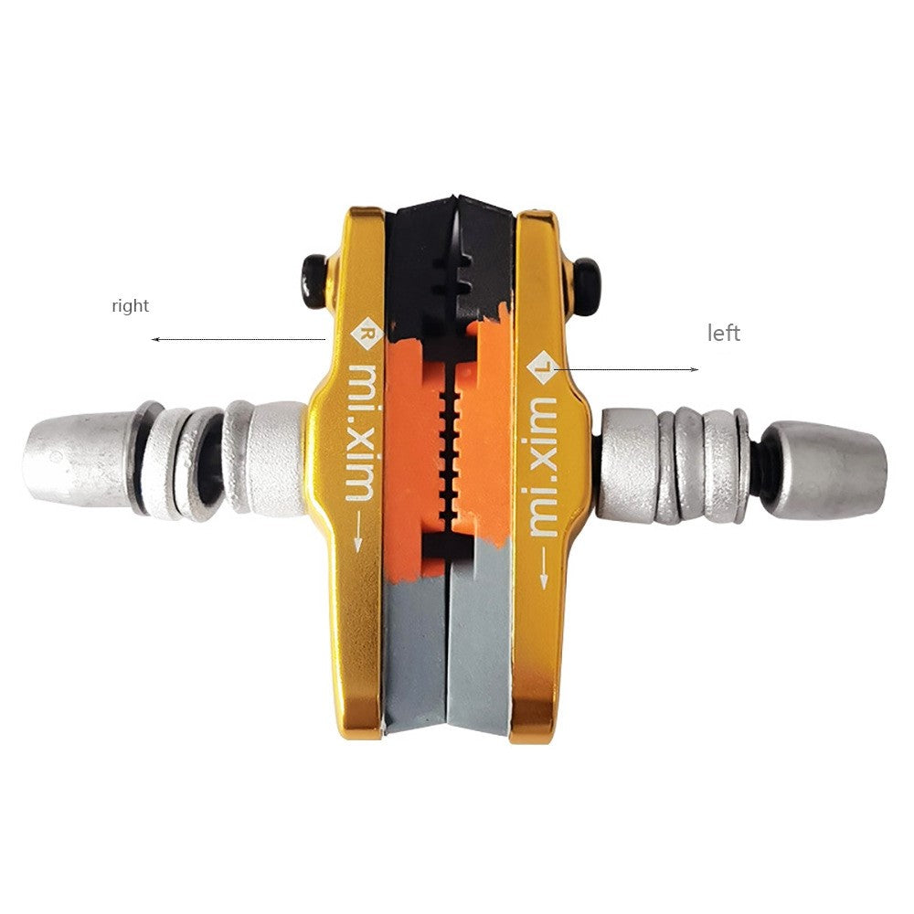 MI.XIM 1 Pair 55mm Bicycle Brake Non-Slip Block Rubber+Aluminum Alloy Road Mountain Bike Brake Pads