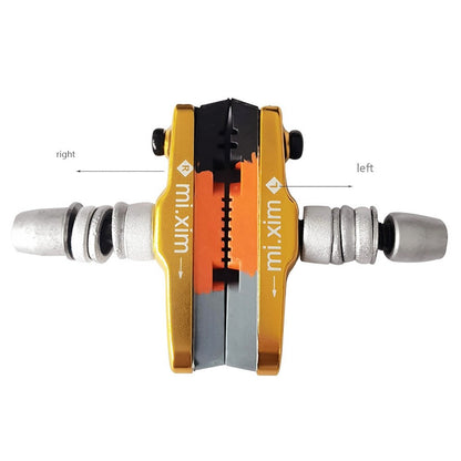 MI.XIM 1 Pair 55mm Bicycle Brake Non-Slip Block Rubber+Aluminum Alloy Road Mountain Bike Brake Pads