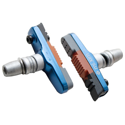 MI.XIM 1 Pair 55mm Bicycle Brake Non-Slip Block Rubber+Aluminum Alloy Road Mountain Bike Brake Pads