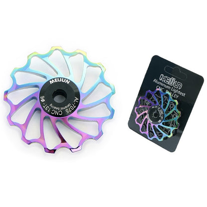 Mountain Bike Gear Derailleur Pulley Ceramic Bearing Aluminium Alloy Jockey Wheel Guide Pulley Wheel