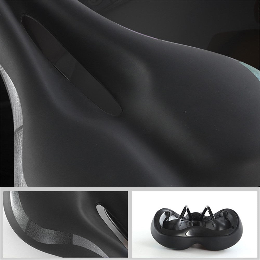 Waterproof PU Leather Bike Saddle Hollow Bicycle Cushion Shockproof Bike Seat Cover