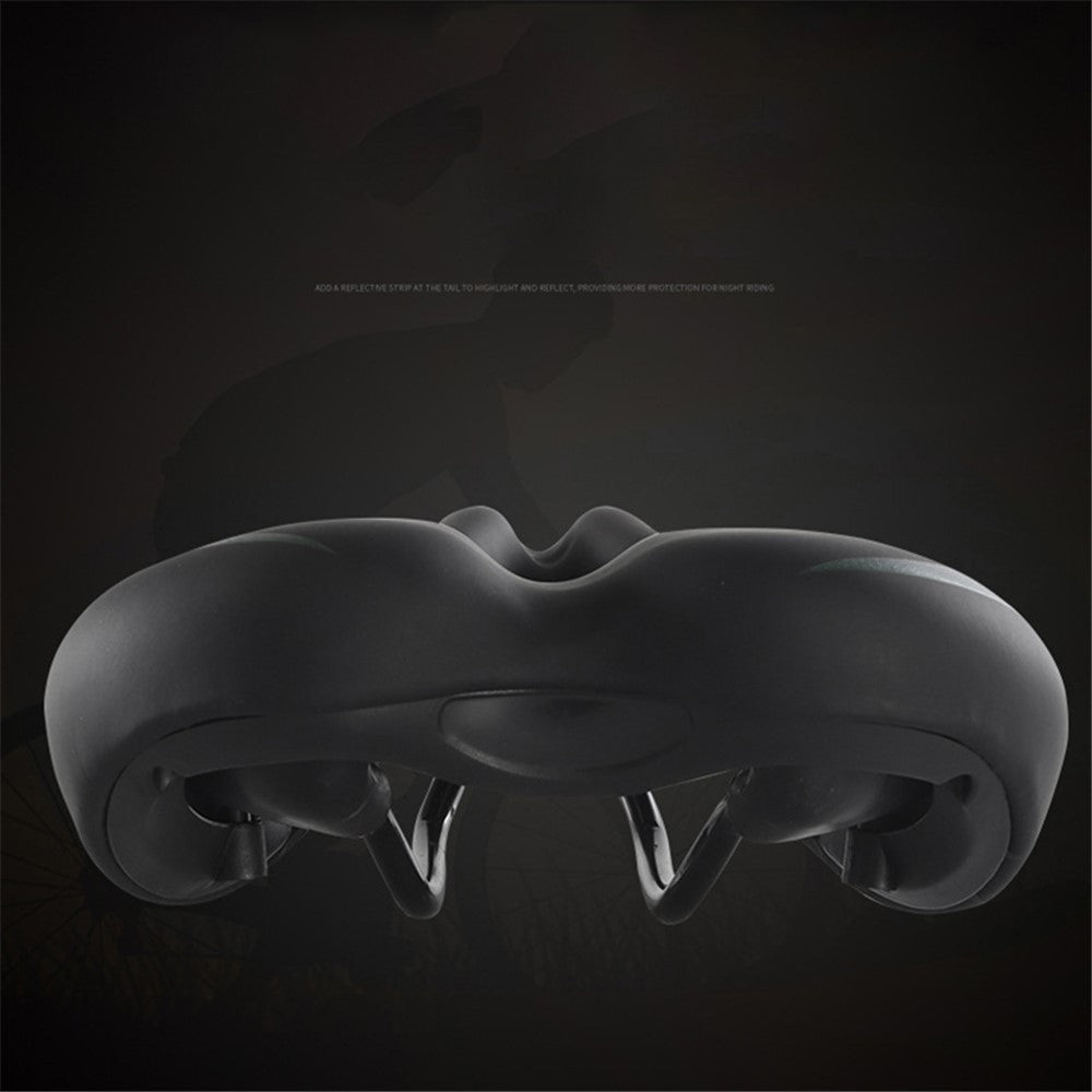 Waterproof PU Leather Bike Saddle Hollow Bicycle Cushion Shockproof Bike Seat Cover