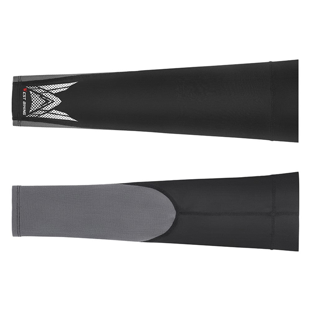 WEST BIKING YP0212125 1 Pair Unisex Ice Silk Cooling Sleeves Summer Sunscreen UV Protection Arm Sleeves