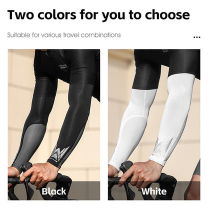 WEST BIKING YP0212125 1 Pair Unisex Ice Silk Cooling Sleeves Summer Sunscreen UV Protection Arm Sleeves