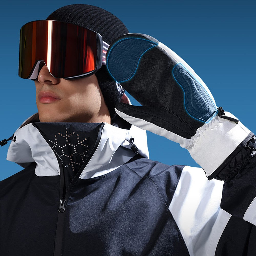 GOLOVEJOY SK34 1 Pair Winter Skiing Gloves Waterproof Windproof Warm Touch Screen Mittens