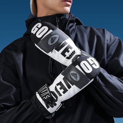 GOLOVEJOY SK34 1 Pair Winter Skiing Gloves Waterproof Windproof Warm Touch Screen Mittens