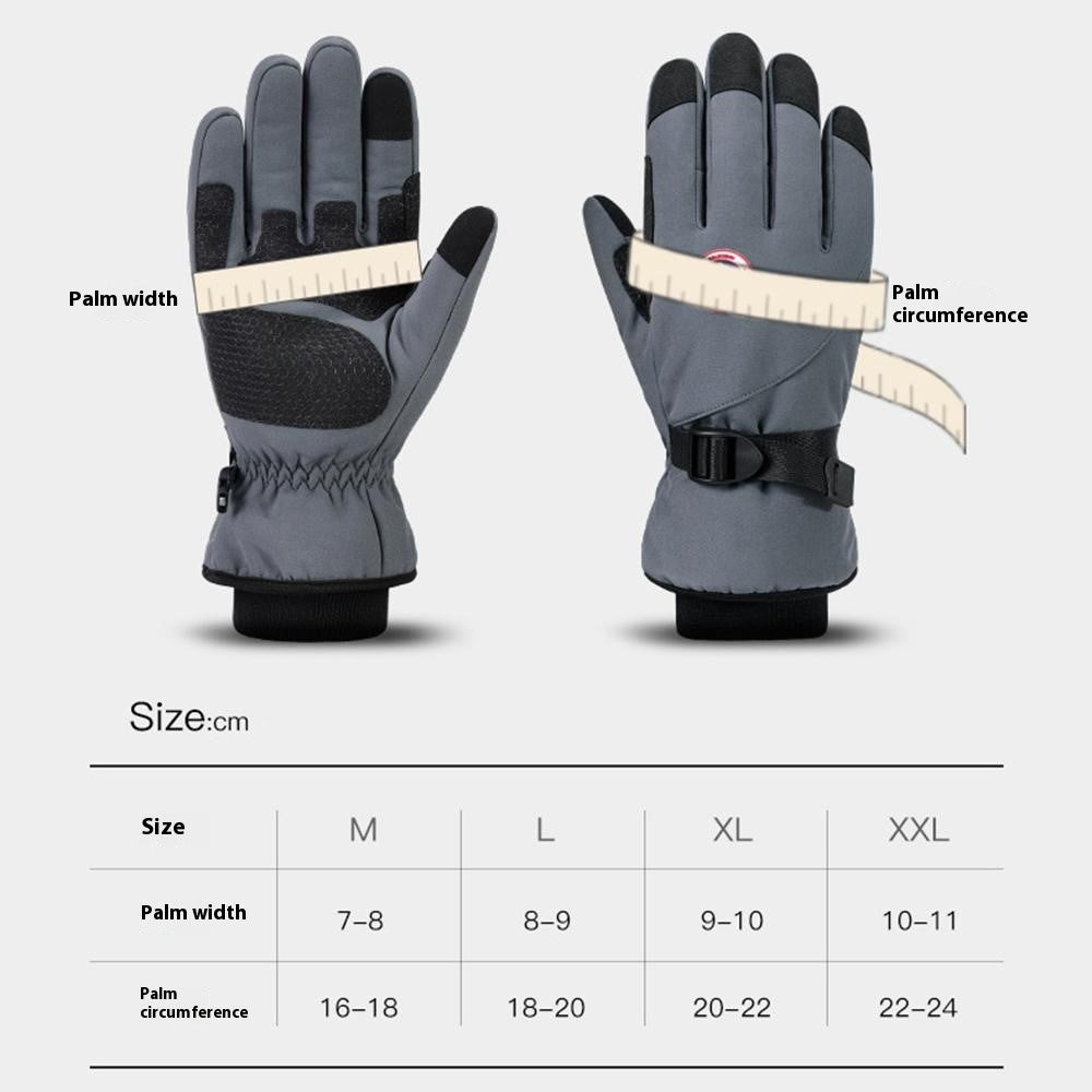 GOLOVEJOY DB69 Men Windproof Thermal Motorcycle Gloves Touch Screen Winter Riding Mittens