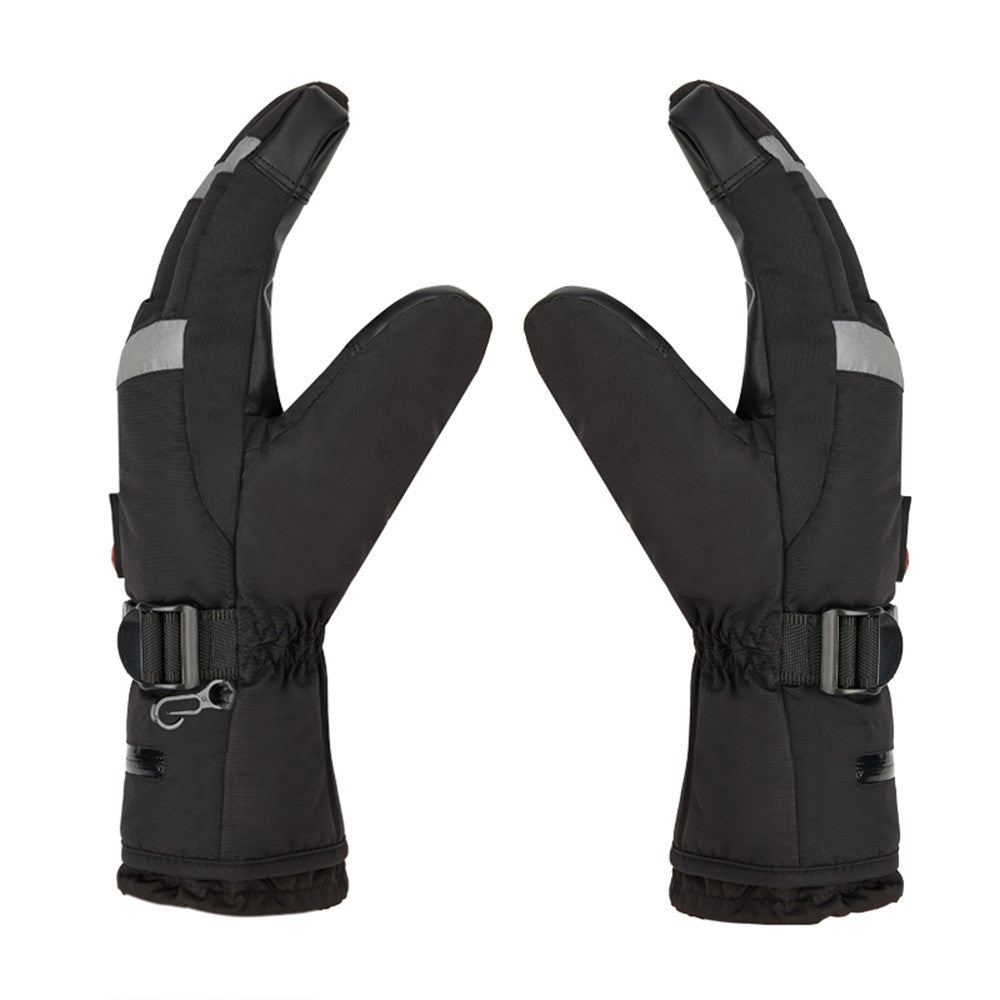 5803A02 Winter Electric Heated Gloves Waterproof Touch Screen Mittens with 4000mAh Battery (CE Certified)