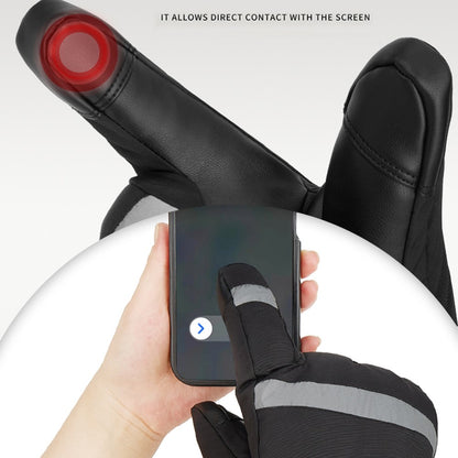 5803A02 Winter Electric Heated Gloves Waterproof Touch Screen Mittens with 4000mAh Battery (CE Certified)