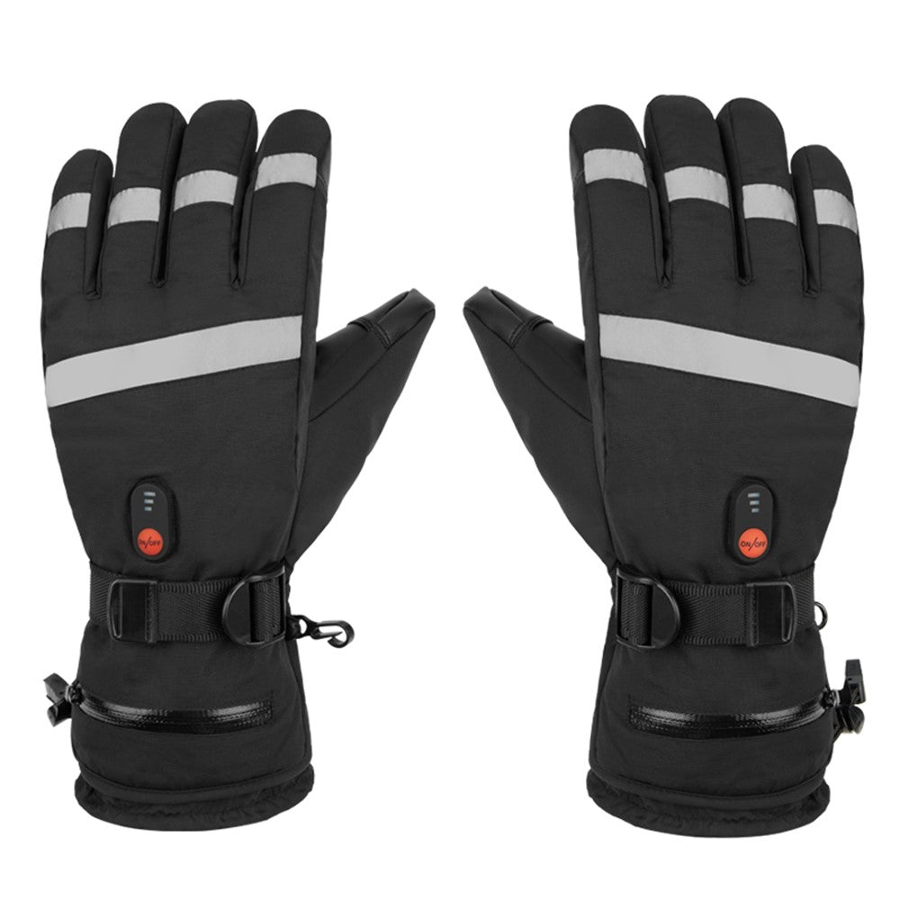 5803A02 Winter Electric Heated Gloves Waterproof Touch Screen Mittens with 6000mAh Battery (CE Certified)