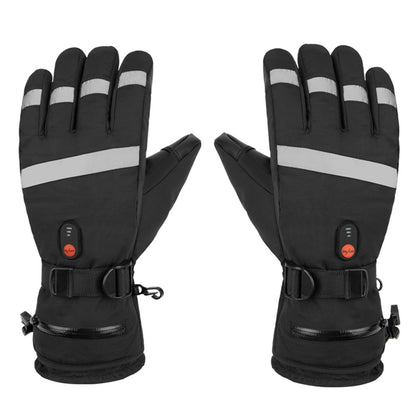 5803A02 Winter Electric Heated Gloves Waterproof Touch Screen Mittens with 6000mAh Battery (CE Certified)