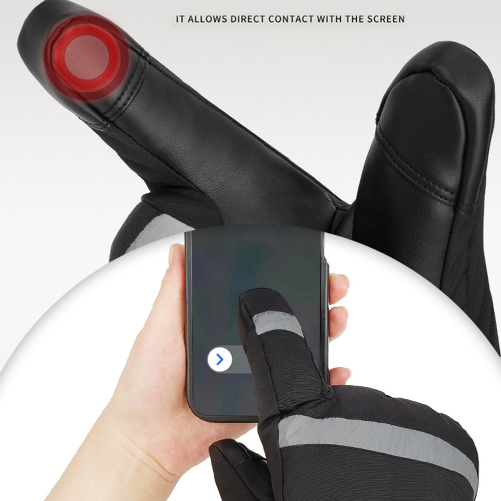 5803A02 Winter Electric Heated Gloves Waterproof Touch Screen Mittens with 6000mAh Battery (CE Certified)