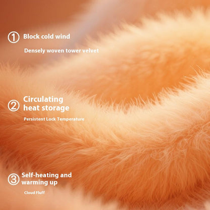 DRST42 Children Winter Cycling Ski Gloves Thickened Plush Lining Windproof Waterproof Warm Mittens
