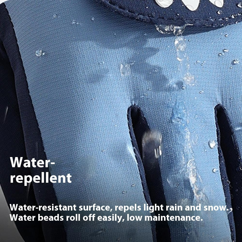 DRST42 Children Winter Cycling Ski Gloves Thickened Plush Lining Windproof Waterproof Warm Mittens