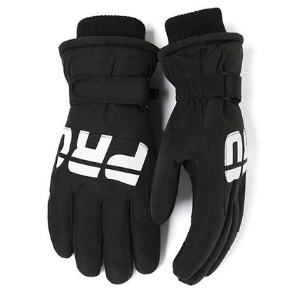 1 Pair Men Women Winter Gloves Fleece Liner Windproof Waterproof Touchscreen Mittens for Cycling Skiing