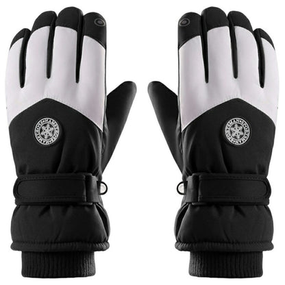 1 Pair Winter Ski Gloves Waterproof Windproof Warm Thick Anti-slip Touchscreen Mittens for Men Women