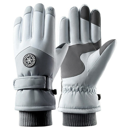 1 Pair Winter Ski Gloves Waterproof Windproof Warm Thick Anti-slip Touchscreen Mittens for Men Women