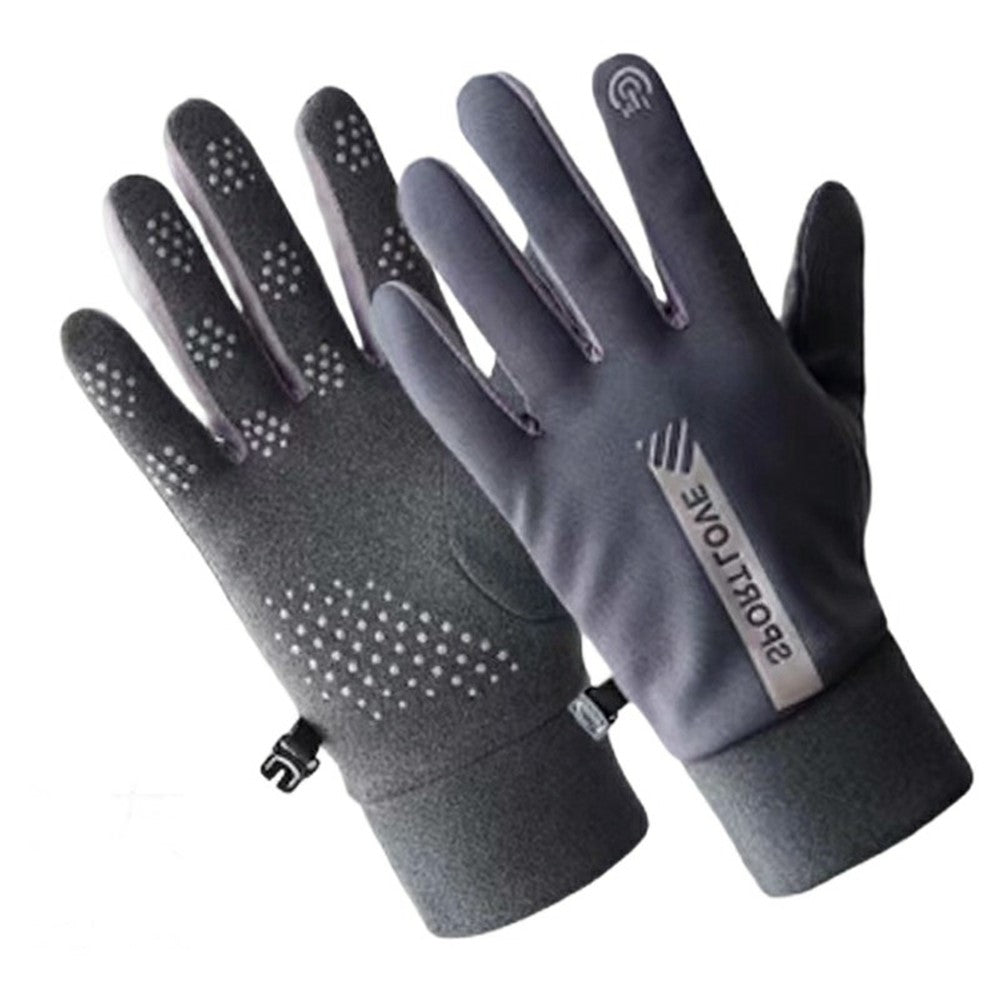 1 Pair Unisex Winter Gloves Fleece Thermal Waterproof Touchscreen Gloves for Outdoor Sports