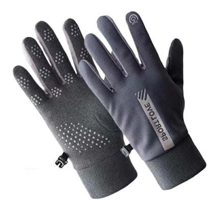 1 Pair Unisex Winter Gloves Fleece Thermal Waterproof Touchscreen Gloves for Outdoor Sports