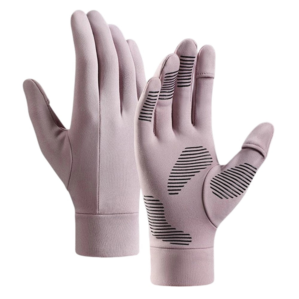 GOLOVEJOY 1 Pair Size L 8-9cm Palm Width Winter Ski Liner Gloves Flip-Top Touchscreen Anti-slip Mittens for Running Cycling