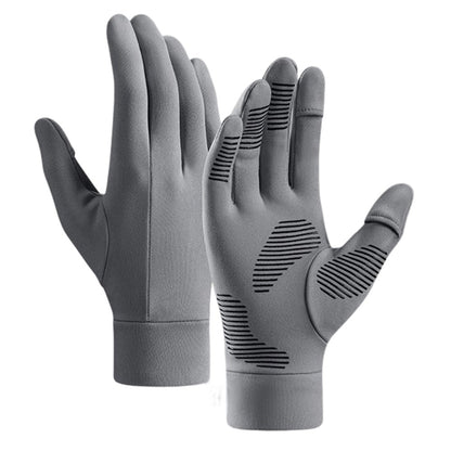 GOLOVEJOY 1 Pair Size XL 9-10cm Palm Width Winter Ski Liner Gloves Flip-Top Touchscreen Anti-slip Mittens for Running Cycling