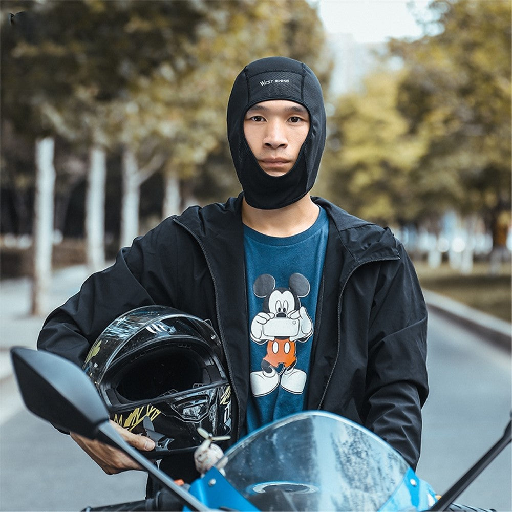 WEST BIKING YP0201257 Fleece Skull Cap Windproof Thermal Winter Scarf Elastic Cycling Motorcycle Helmet Liner Warm Running Hat Head Cover