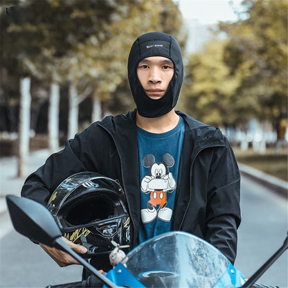 WEST BIKING YP0201257 Fleece Skull Cap Windproof Thermal Winter Scarf Elastic Cycling Motorcycle Helmet Liner Warm Running Hat Head Cover