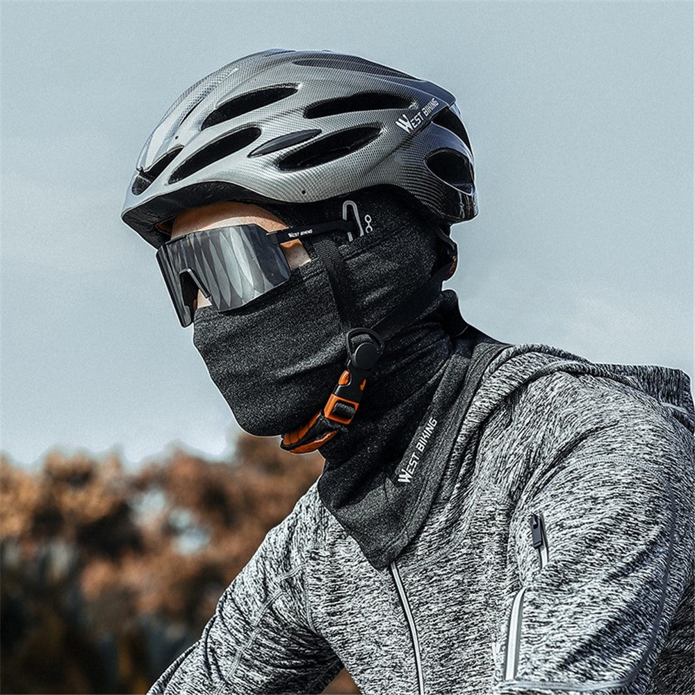 WEST BIKING YP0201343 Windproof Cycling Neck Gaiter Scarf Warm Breathable Neck Head Cover with Glasses Holes