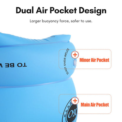MT.MART YX-006 1 Pair PVC Swimming Arm Band Inflatable Armband Swimming Pool Arm Floating Sleeve