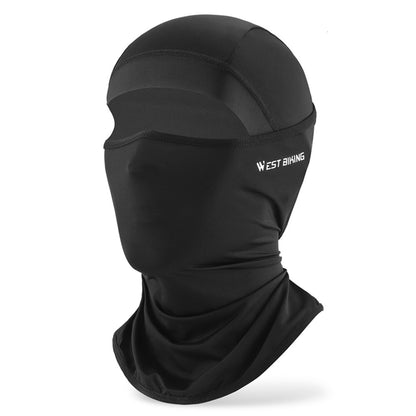 WEST BIKING YP0201403 UV Protection Cycling Head Scarf Headgear Comfortable Ice Silk Neck Gaiter Breathable Neck Cover