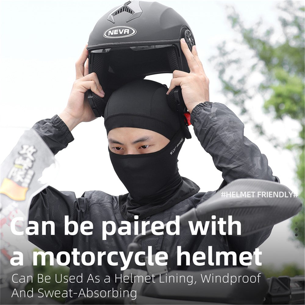 WEST BIKING YP0201403 UV Protection Cycling Head Scarf Headgear Comfortable Ice Silk Neck Gaiter Breathable Neck Cover