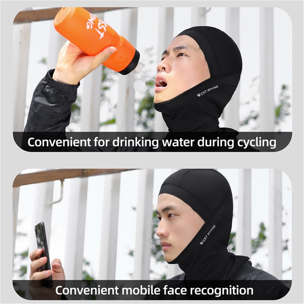 WEST BIKING YP0201403 UV Protection Cycling Head Scarf Headgear Comfortable Ice Silk Neck Gaiter Breathable Neck Cover