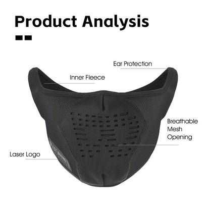 WEST BIKING YP0201414 Winter Cycling Motorcycle Mask Warm Fleece Face Cover