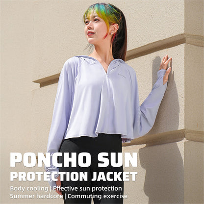 WEST BIKING YP0202331 Women's Ice Silk Hooded Jacket Sun Protection Long Sleeves Clothing