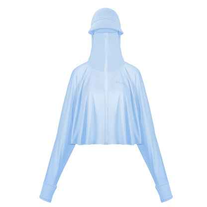 WEST BIKING YP0202331 Women's Ice Silk Hooded Jacket Sun Protection Long Sleeves Clothing