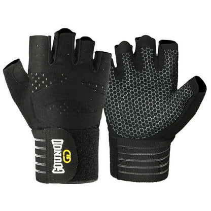 GOUNOD GL040 Non Slip Weightlifting Gloves Breathable Half Finger Fitness Gloves Size M