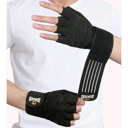 GOUNOD GL040 Non Slip Weightlifting Gloves Breathable Half Finger Fitness Gloves Size M