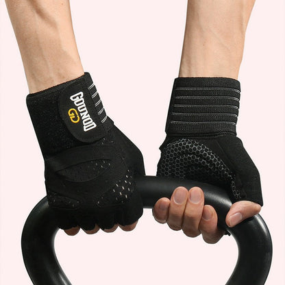 GOUNOD GL040 Non Slip Weightlifting Gloves Breathable Half Finger Fitness Gloves Size M